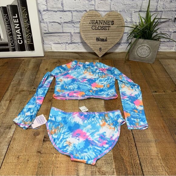 Girls swimwear set tiedye size Xlarge 14/16 NWT XL more than magic - Picture 2 of 5